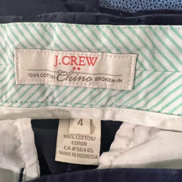 J Crew Navy Blue Broken In Shorts - Picture 4 of 4
